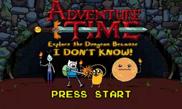 Adventure Time - Explore the Dungeon Because I DONT KNOW! (USA) screen shot title